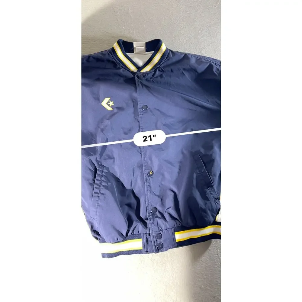 Converse Competition Kids Navy Snap Windbreaker Jacket 160